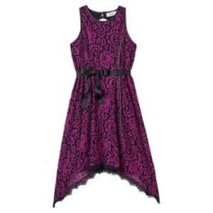 Kids Descendants 2 Purple&Black Neon Lights Dress